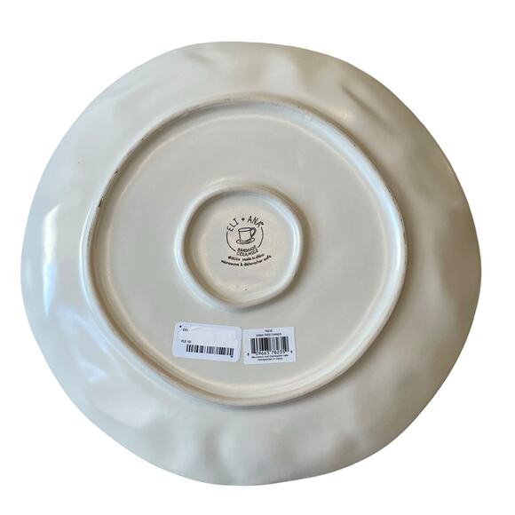 ELI + ANA Christmas Erma Tree Dinner Plate 10.75in Set of 4 Ceramic Holiday NEW - Picture 10 of 13